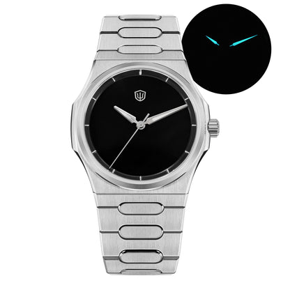 Watchdives Premier WD0016B Square-Block Faceted Dial Original Design