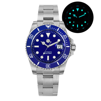San Martin 40mm ST2130 Upgraded Version Sub Diving Watch - SN0017FW