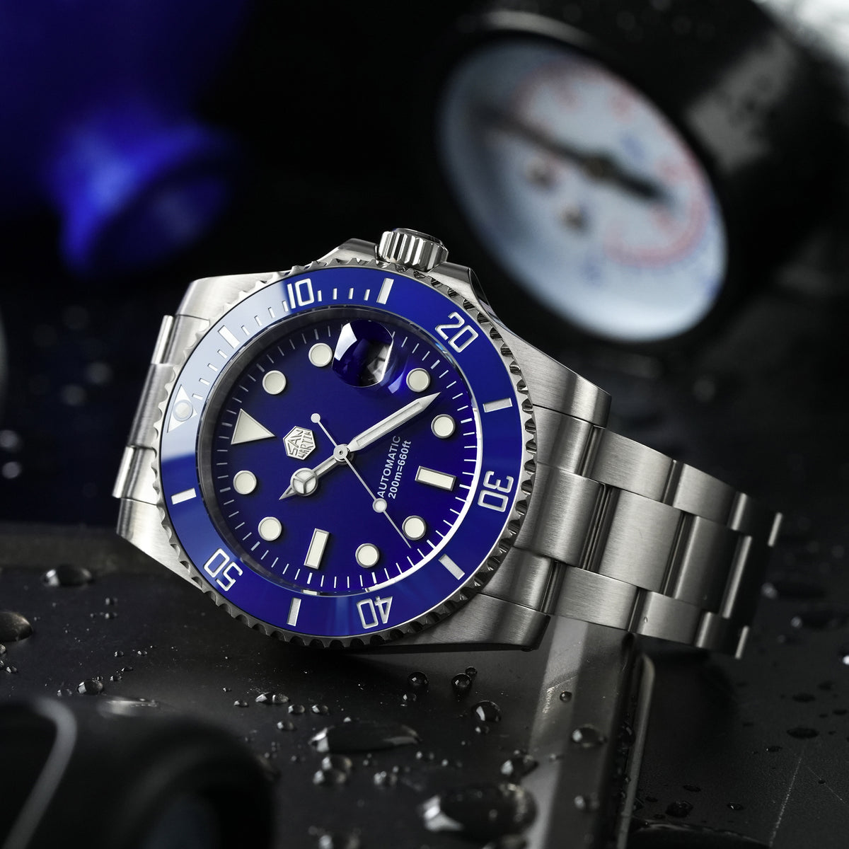 San Martin 40mm ST2130 Upgraded Version Sub Diving Watch - SN0017FW