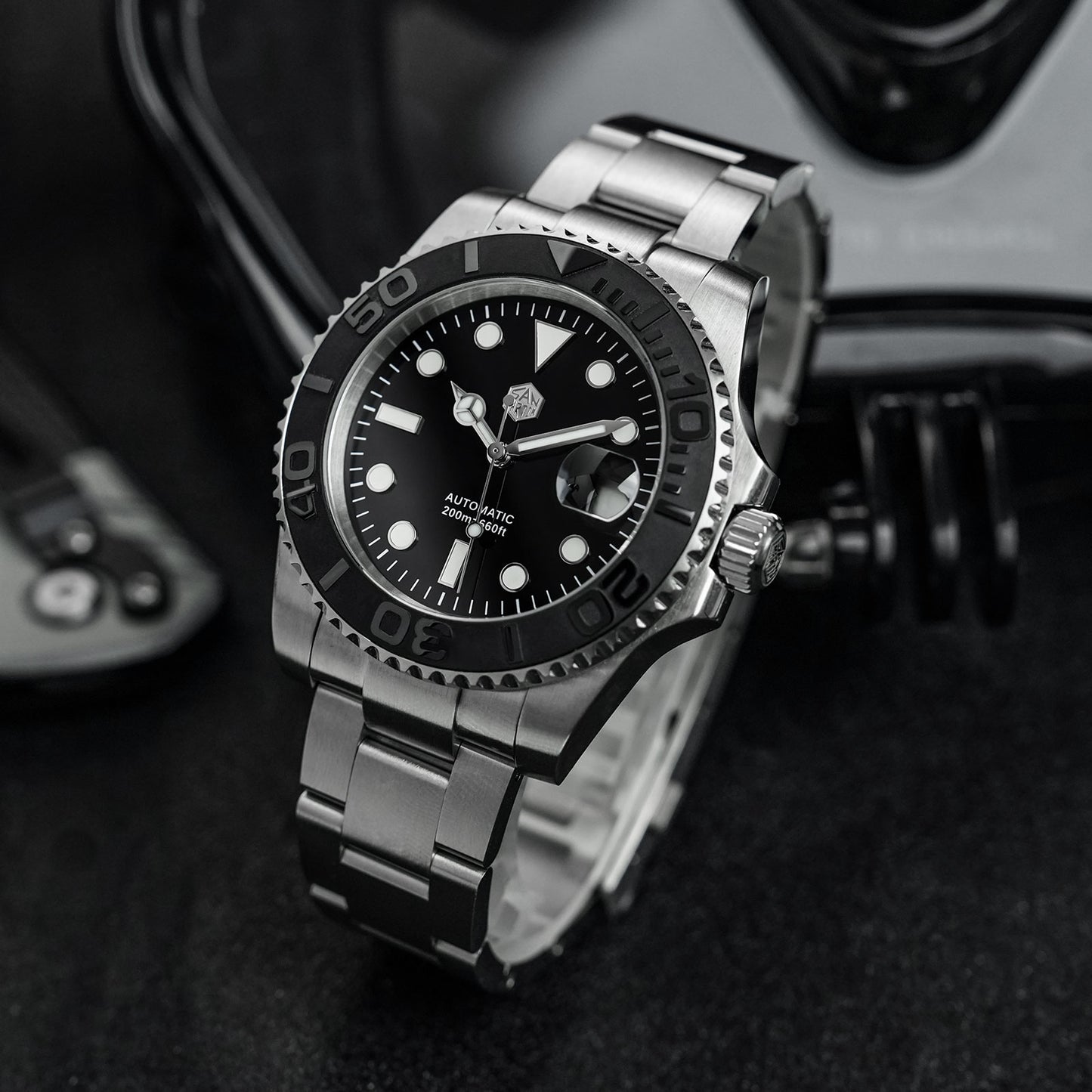 San Martin 40mm Exclusive Bezel Upgrade Sub Diver ST2130 Watch SN017FW- Limited Edition