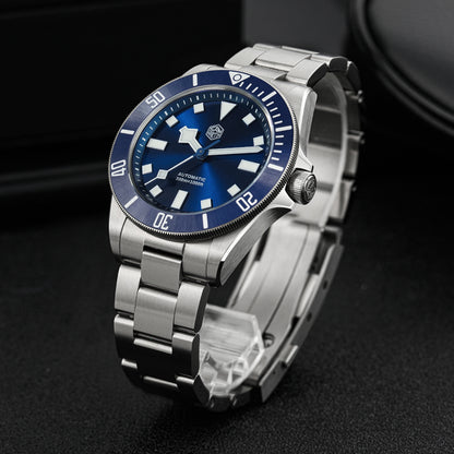 San Martin Titanium 39mm Sunray Dial Dive Watch SN0121T