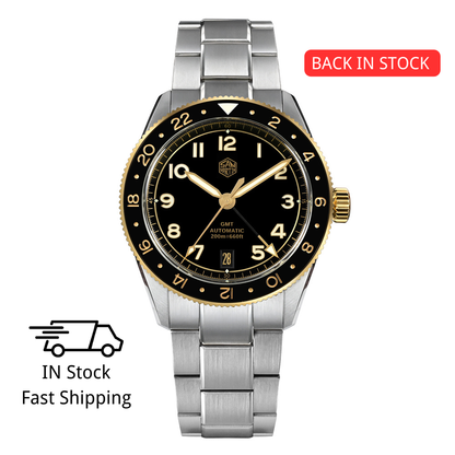 Watchdives x San Martin 38mm NH34 GMT Watch SN0140W