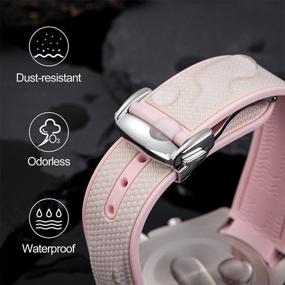 Interface Soft Silicone Watch Strap Stainless Steel Buckle