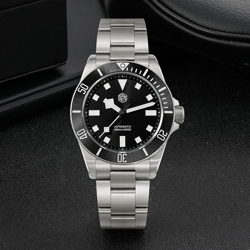San Martin Titanium 39mm Sunray Dial Dive Watch SN0121T