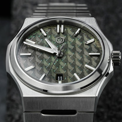 WDC WDC0001 Premier Miyota 9015 Automatic Watch - Forest MOP Dial