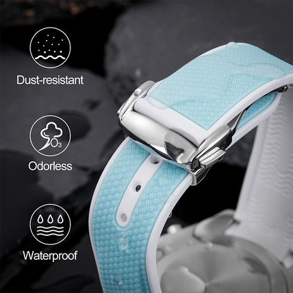 Interface Soft Silicone Watch Strap Stainless Steel Buckle