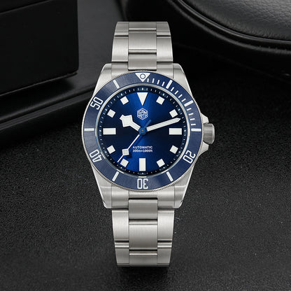 San Martin Titanium 39mm Sunray Dial Dive Watch SN0121T