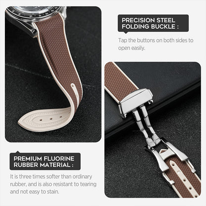 Interface Soft Silicone Watch Strap Stainless Steel Buckle