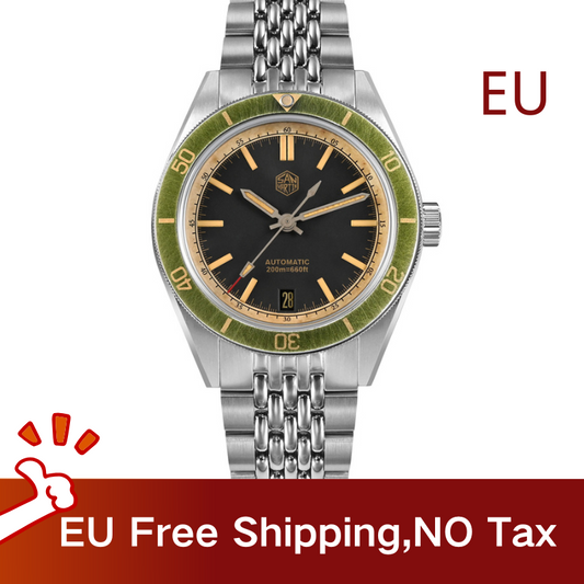 ★EU warehouse★San Martin Vintage Style NH35 Men Watch SN0116B