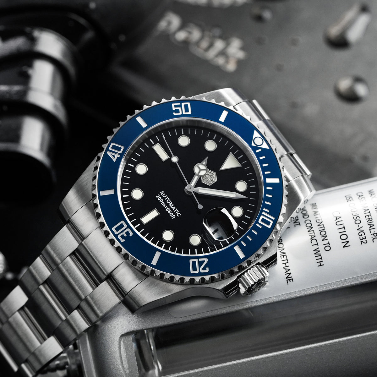San Martin 40mm ST2130 Upgraded Version Sub Diving Watch - SN0017FW