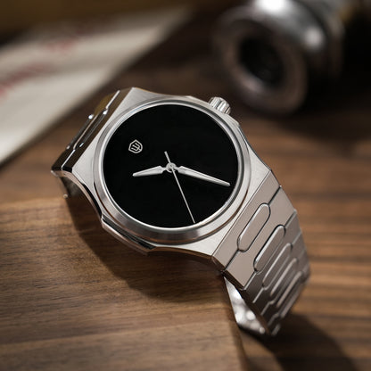 Watchdives Premier WD0016B Square-Block Faceted Dial Original Design