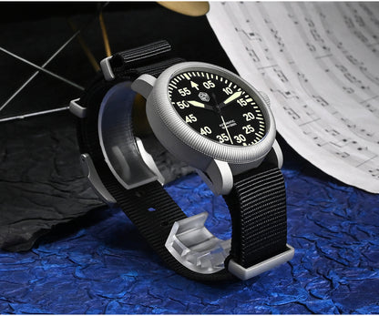 San Martin 40mm Retro Pilot YN55 Automatic Mechanical Watch SN0143