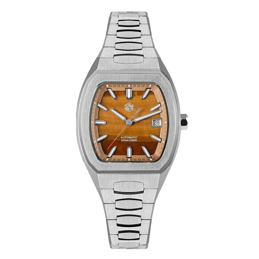 San Martin 39.5mm Tonneau Luxury Men Watch PT5000 Automatic Mechanical SN0145