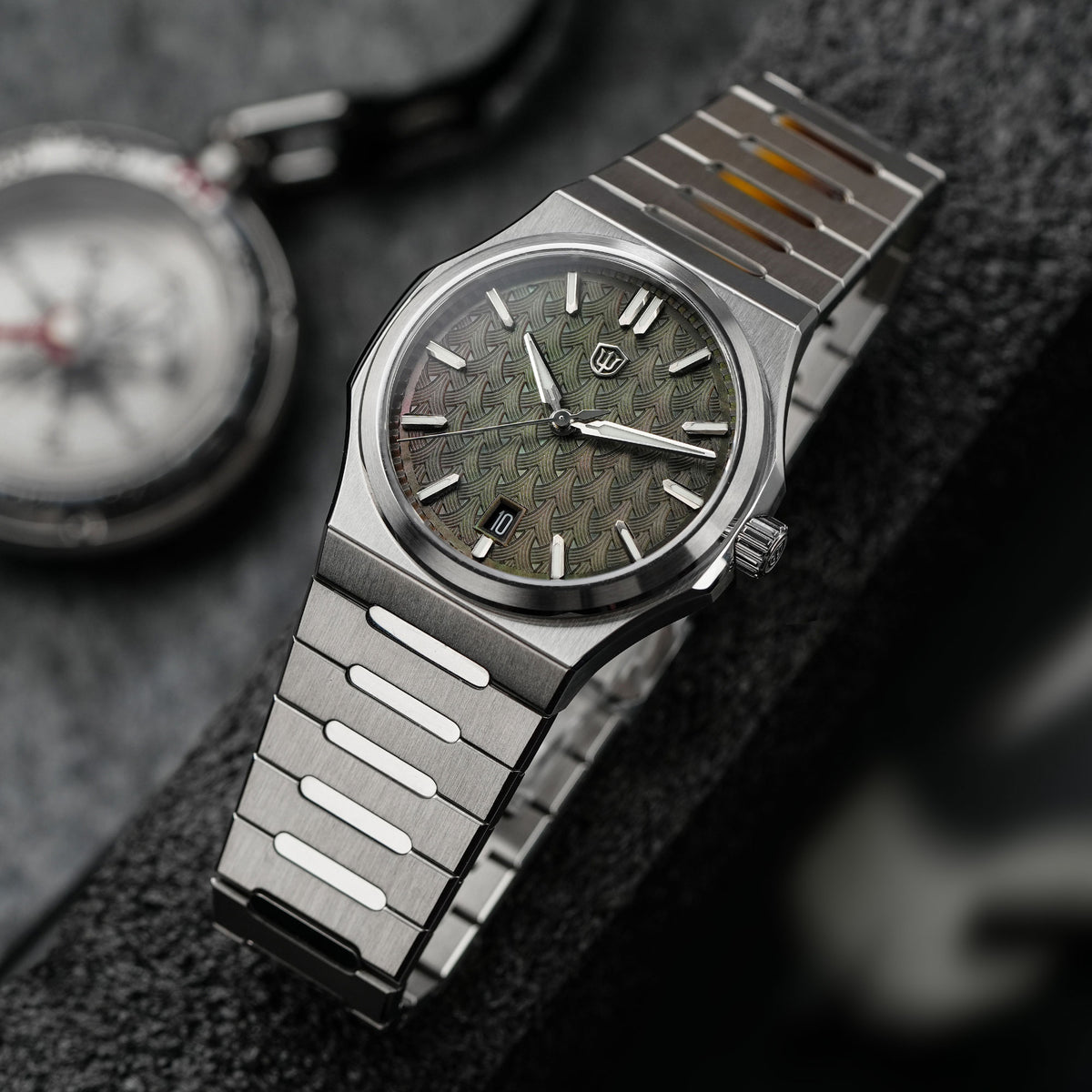WDC WDC0001 Premier Miyota 9015 Automatic Watch - Forest MOP Dial