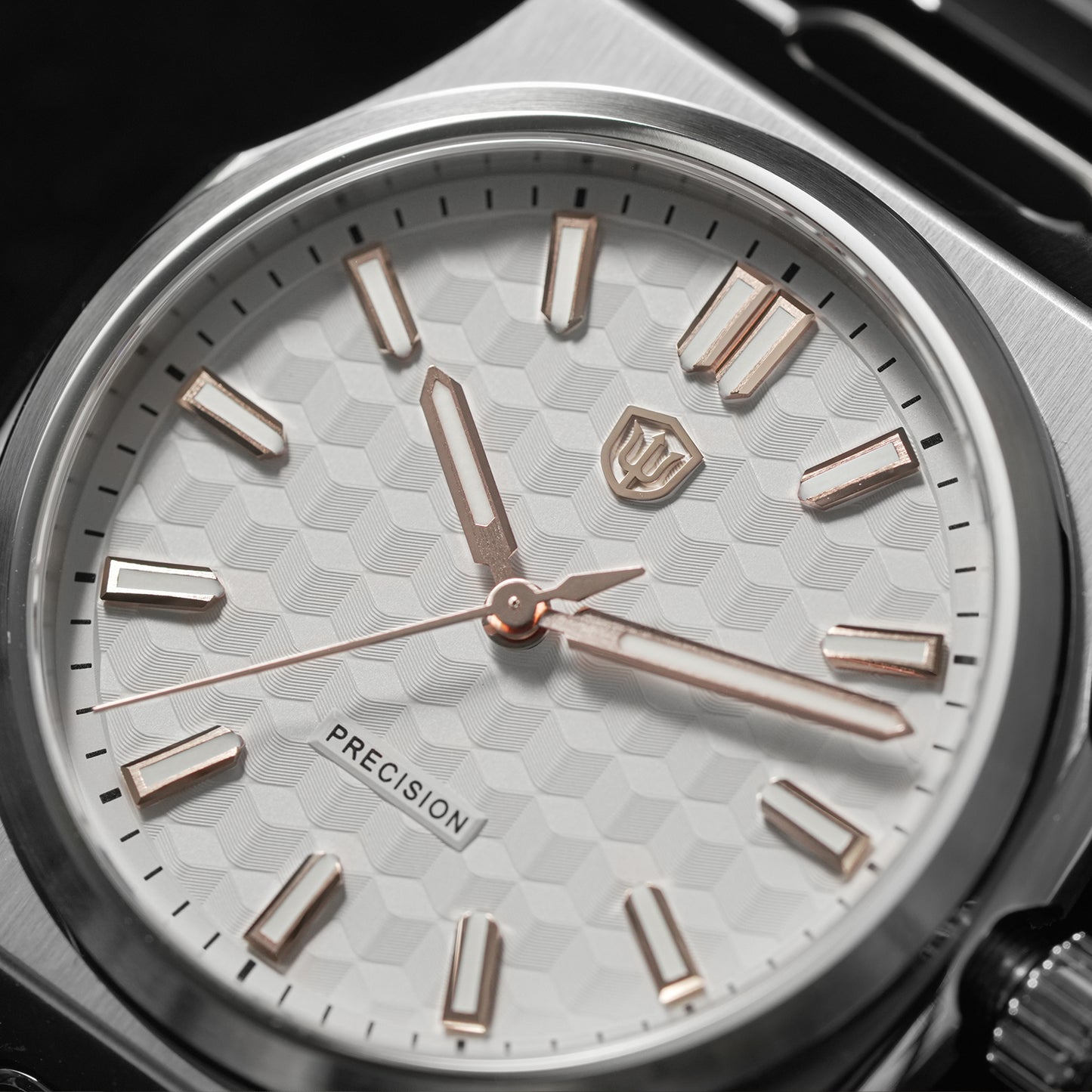 Watchdives Premier WD0016B Square-Block Faceted Dial Original Design