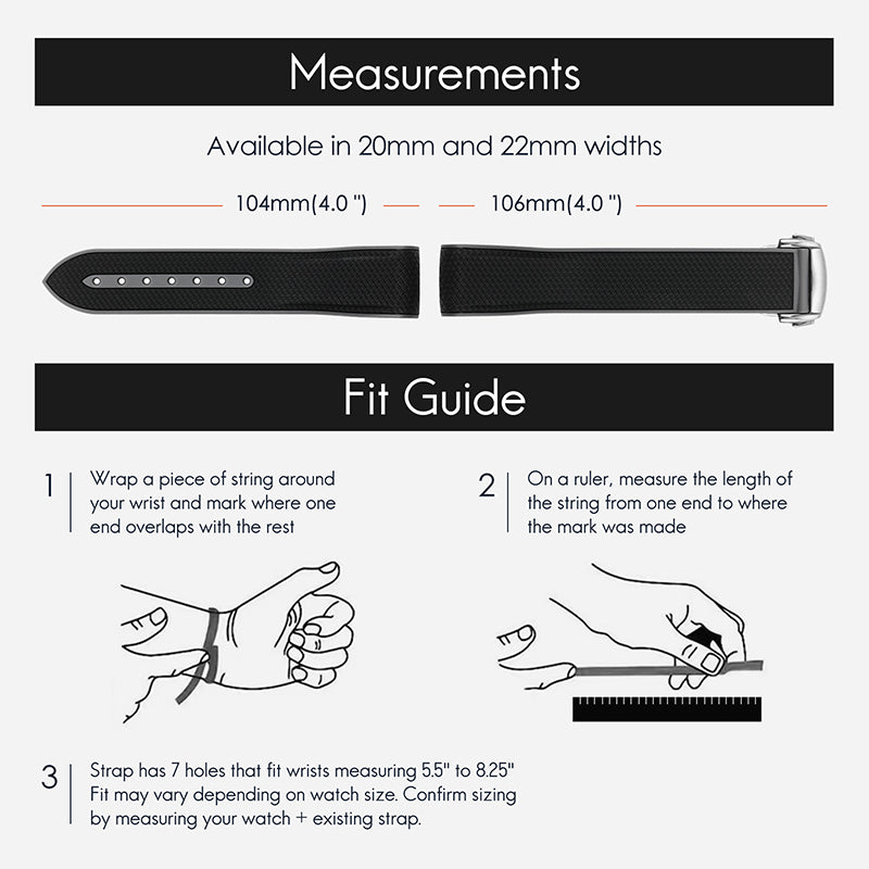 Interface Soft Silicone Watch Strap Stainless Steel Buckle