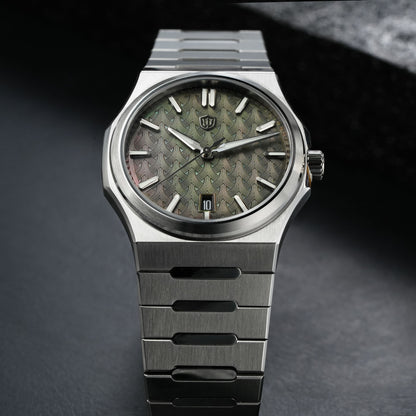 WDC WDC0001 Premier Miyota 9015 Automatic Watch - Forest MOP Dial
