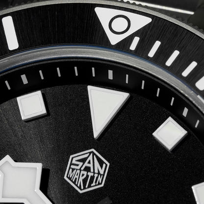 San Martin Titanium 39mm Sunray Dial Dive Watch SN0121T