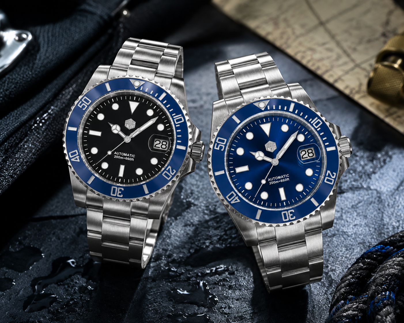 San Martin 40mm ST2130 Upgraded Version Sub Diving Watch - SN0017FW