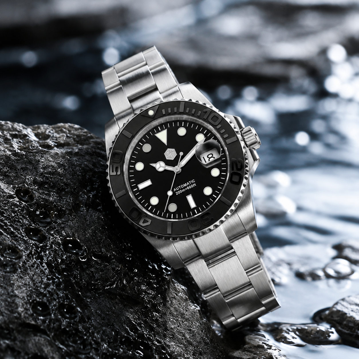 San Martin 40mm Exclusive Bezel Upgrade Sub Diver ST2130 Watch SN017FW- Limited Edition