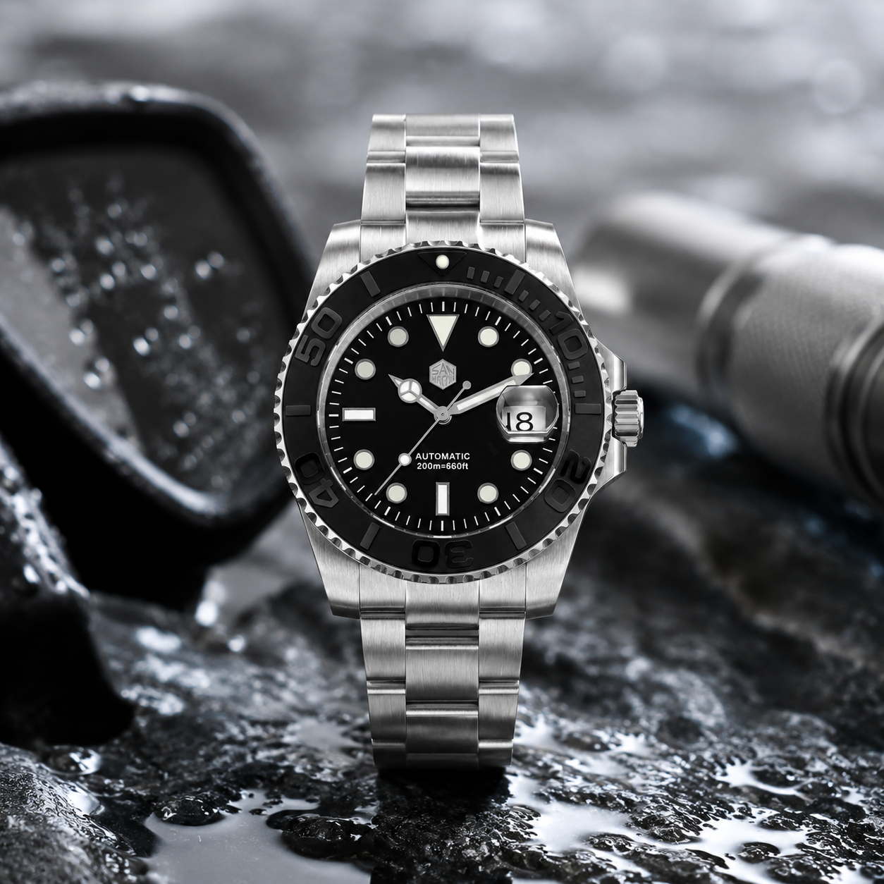 San Martin 40mm Exclusive Bezel Upgrade Sub Diver ST2130 Watch SN017FW- Limited Edition