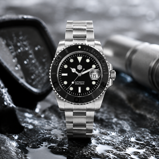 San Martin 40mm Exclusive Bezel Upgrade Sub Diver ST2130 Watch SN017FW- Limited Edition