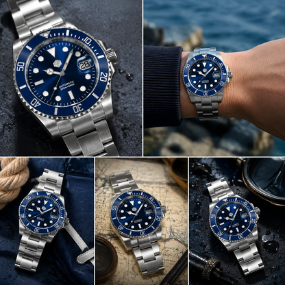San Martin 40mm ST2130 Upgraded Version Sub Diving Watch - SN0017FW