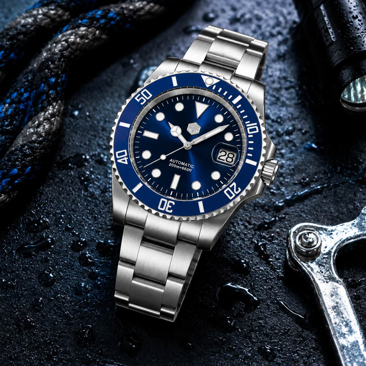 San Martin 40mm ST2130 Upgraded Version Sub Diving Watch - SN0017FW