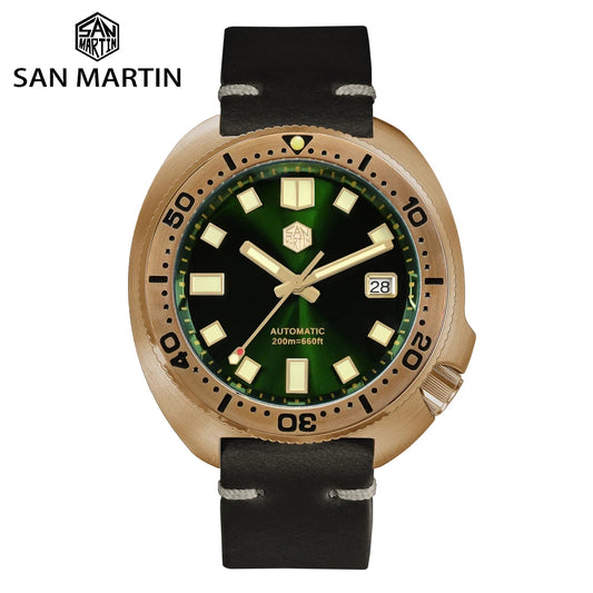 San Martin Bronze Captain Willard Turtle Watch SN047-V4