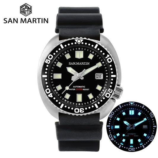 San Martin diving watch 6309 abalone watch male SN057