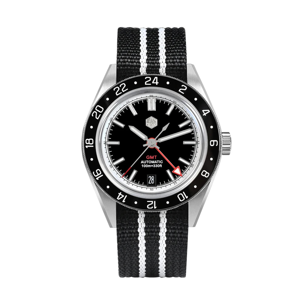 ★EU warehouse★San Martin Original Design NH34 39.5mm GMT Watch SN0116