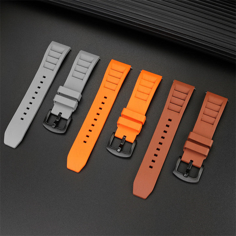 Soft FKM Rubber Easy Release Watchband