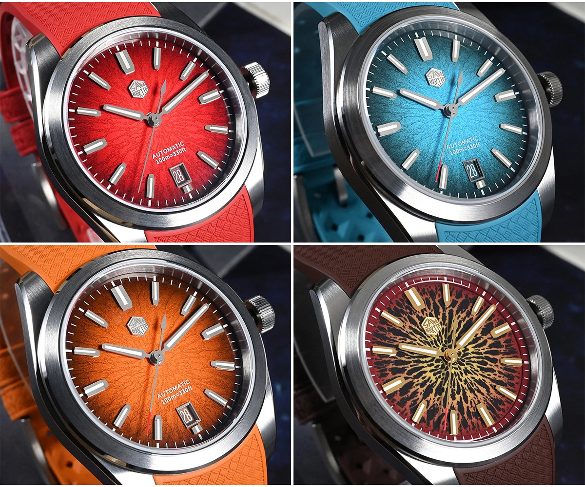 San Martin FKM 36/39/42mm JianZhan Dial Men Watch Miyota 9015 SN0144G