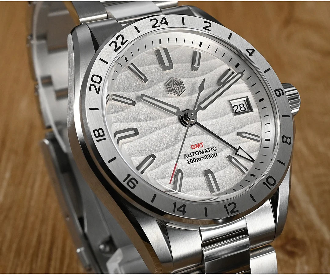 新到着 39mm NH34 Martin San GMT Watch Martin San – SN0129 Watch 時計