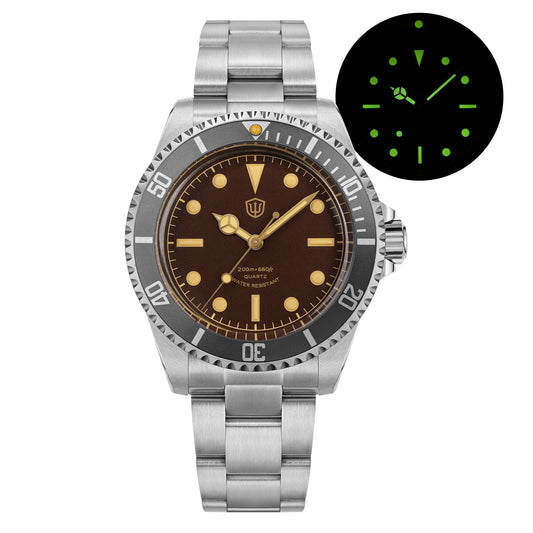 Watchdives WD5514Q 40mm Quartz Dive Watch – Domed Sapphire