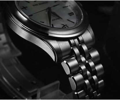 San Martin New 39mm Gada Watch MOP Dial Original Design Miyota 90S5 SN0144