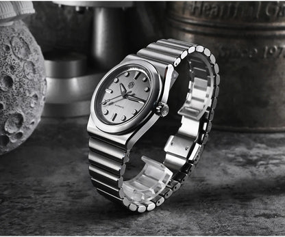 San Martin 40mm SS Brushed Dial Integrated Bracelet Miyota 90S5 SN0149