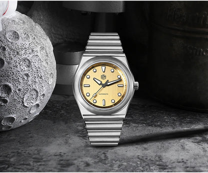 San Martin 40mm SS Brushed Dial Integrated Bracelet Miyota 90S5 SN0149