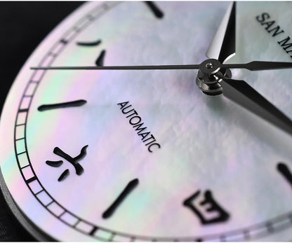 San Martin New 39mm Gada Watch MOP Dial Original Design Miyota 90S5 SN0144