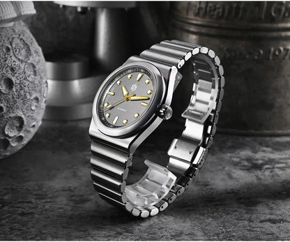 San Martin 40mm SS Brushed Dial Integrated Bracelet Miyota 90S5 SN0149