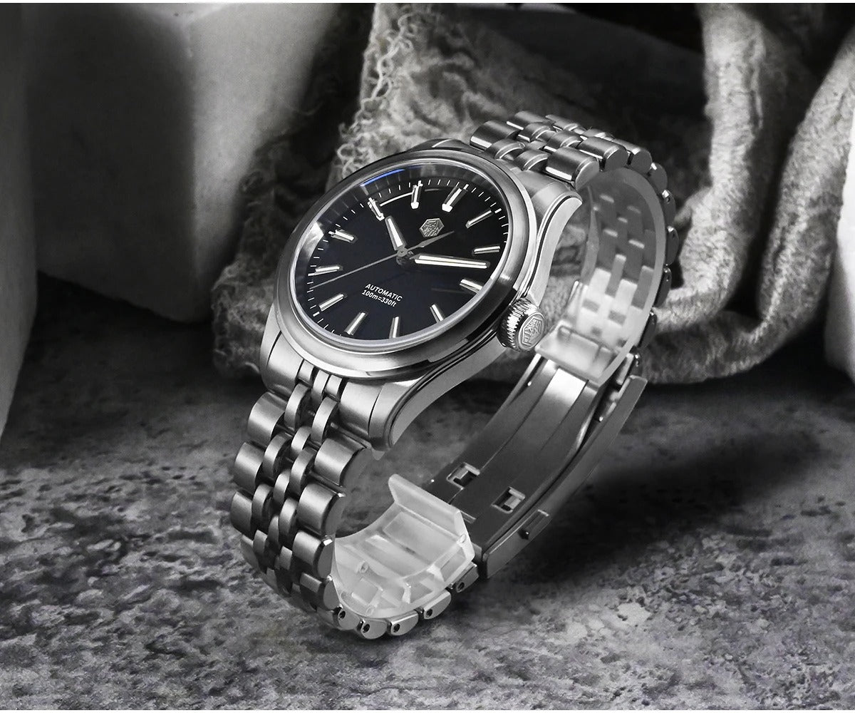 San Martin 39mm Gada Classic Simple Enamel Dial Miyota 90S5 Watch SN0144