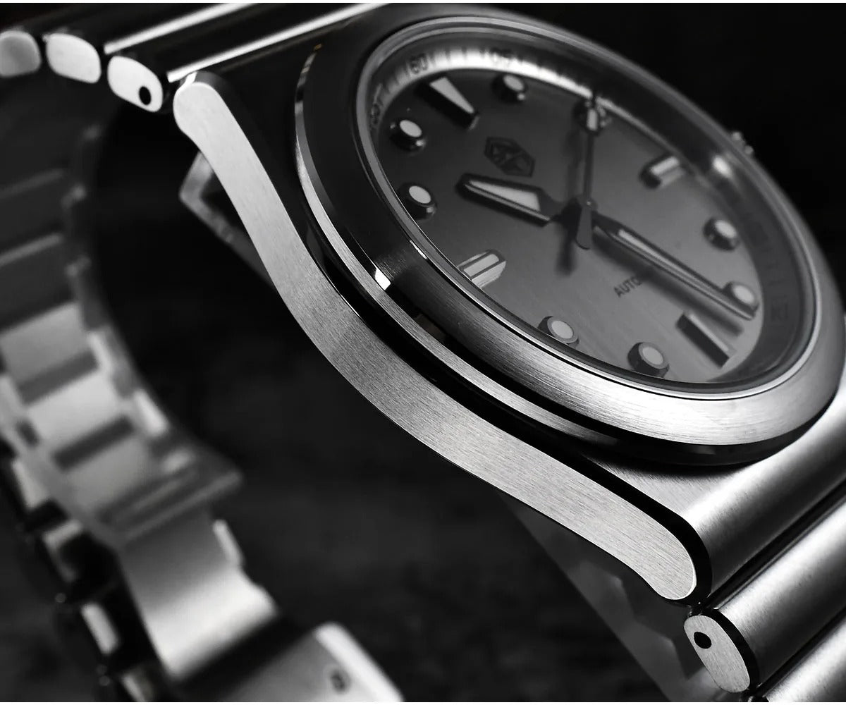 San Martin 40mm SS Brushed Dial Integrated Bracelet Miyota 90S5 SN0149