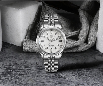 San Martin 39mm Gada Classic Simple Enamel Dial Miyota 90S5 Watch SN0144