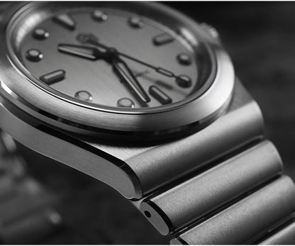 San Martin 40mm SS Brushed Dial Integrated Bracelet Miyota 90S5 SN0149