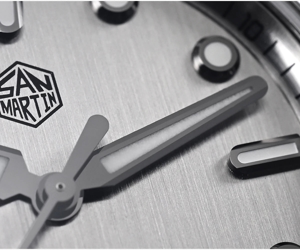 San Martin 40mm SS Brushed Dial Integrated Bracelet Miyota 90S5 SN0149