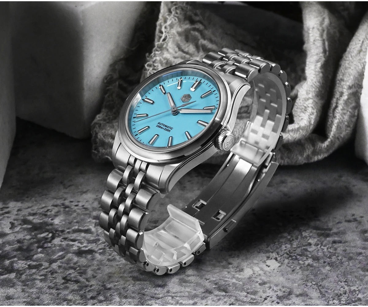 San Martin 39mm Gada Classic Simple Enamel Dial Miyota 90S5 Watch SN0144