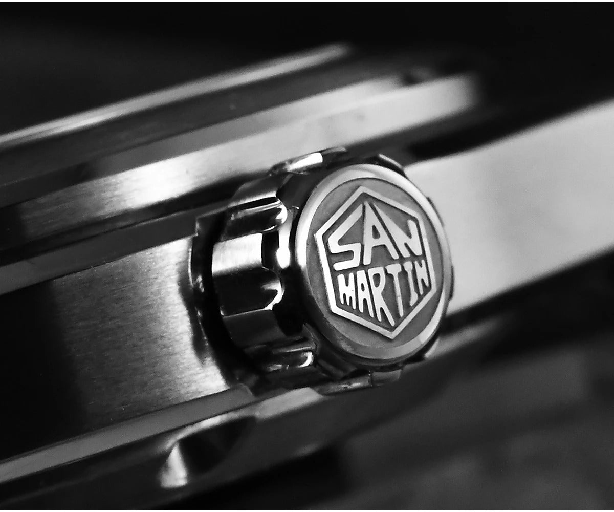 San Martin 40mm SS Brushed Dial Integrated Bracelet Miyota 90S5 SN0149