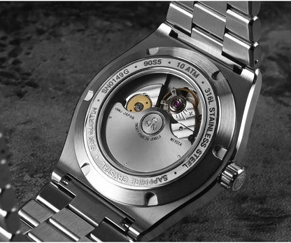 San Martin 40mm SS Brushed Dial Integrated Bracelet Miyota 90S5 SN0149