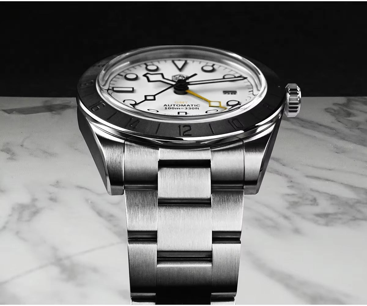 San Martin Upgraded 38.3mm Hangzhou 6460 BB GMT Men Watch Automatic Mechanical SN0054