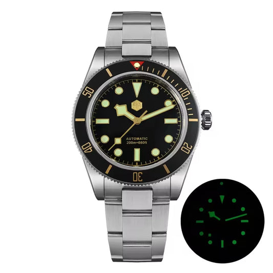 San Martin 40mm Retro Men Diver Watch NH35 Mechanical SN0008